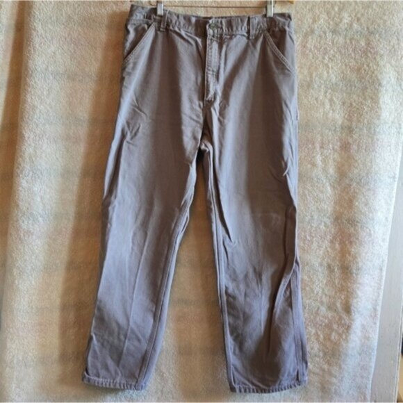 Carhartt Men's Gray Denim Cargo Jeans 34" - Picture 1 of 4